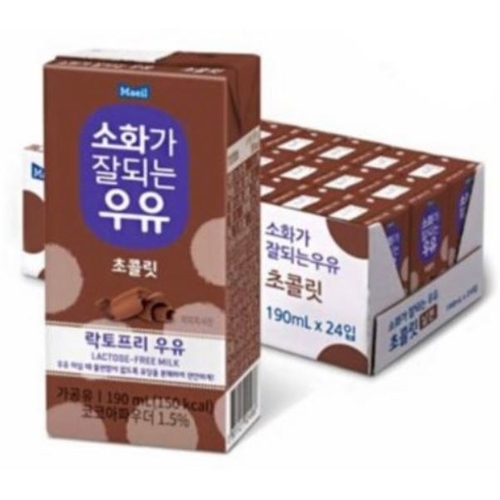 매일 소화가 잘되는 우유 초콜릿 190ml 24개